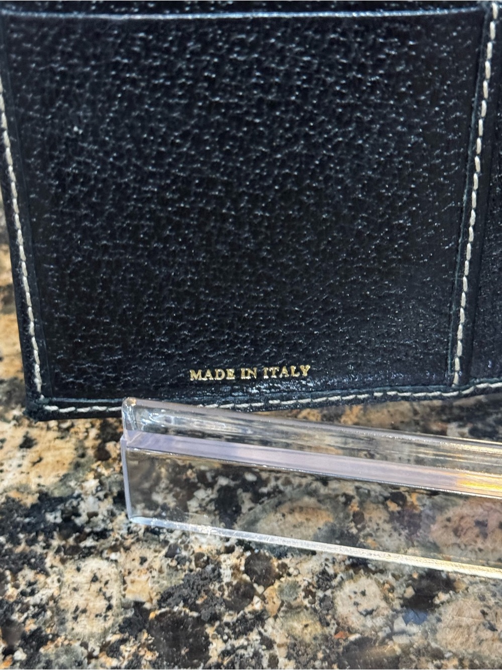 Kate Spade ♠️ Pebbled Leather Wallet Made in Italy - Picture 6 of 7
